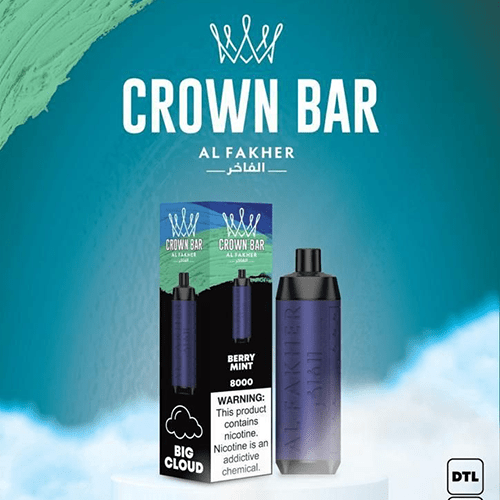 alfakher crown bar berry mint – 8000 puffs alfakher crown bar berry mint – 8000 puffs
