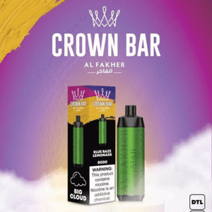 Home alfakher crown bar blue razz lemonade – 8000 puffs
