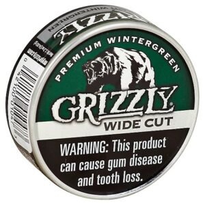 grizzly wide cut wintergreen chewing tobacco