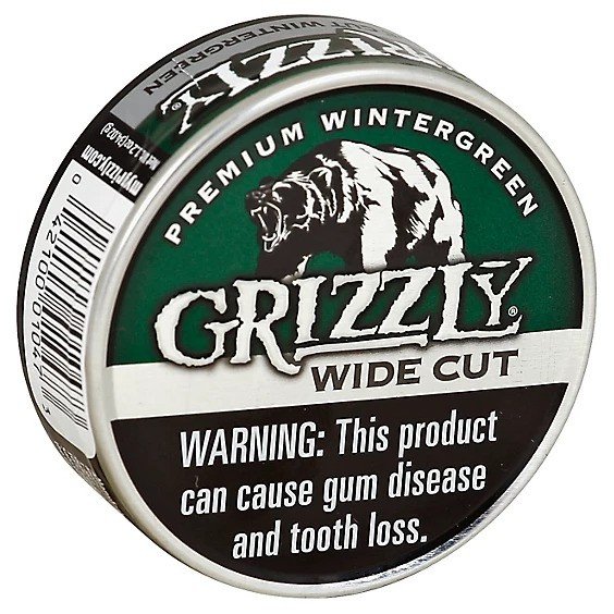 grizzly wide cut wintergreen chewing tobacco grizzly wide cut wintergreen chewing tobacco