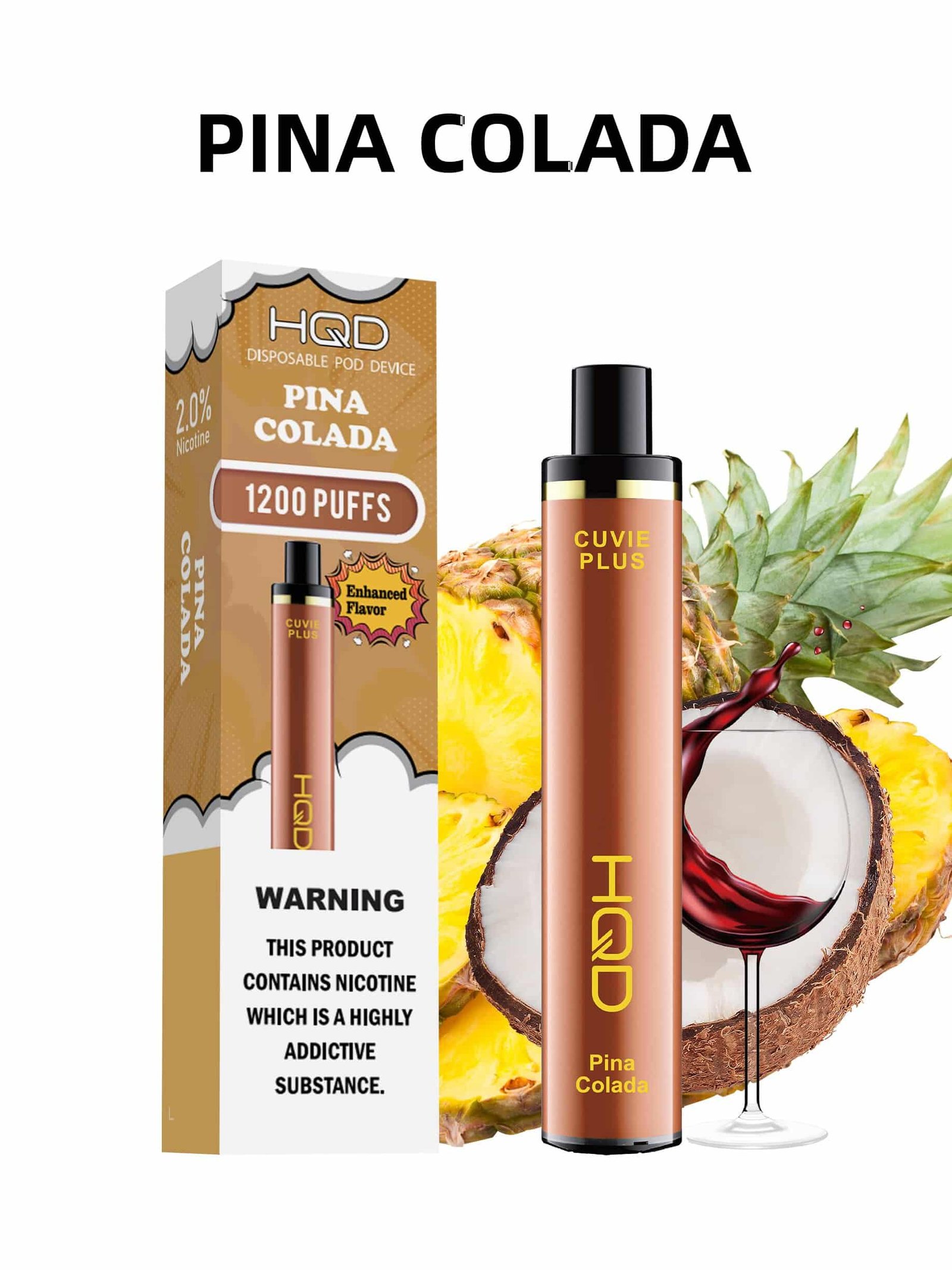 hqd cuvie plus pina colada – 1200 puffs hqd cuvie plus pina colada – 1200 puffs