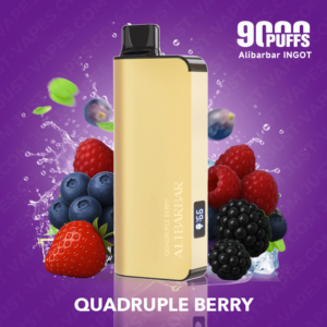 quadruple berry – alibarbar ingot – 9000 puffs