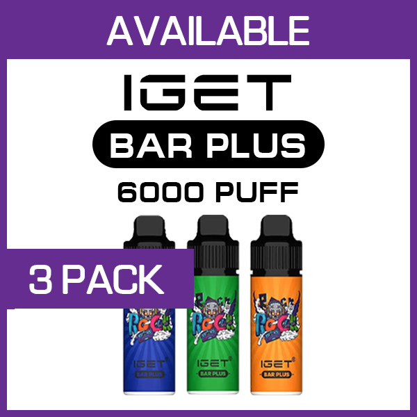 iget bar plus kit – 6000 puffs – 3 pack iget bar plus kit – 6000 puffs – 3 pack