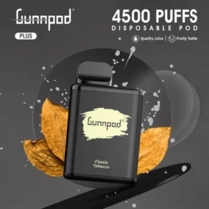 gunnpod plus classic tobacco – 4500 puffs