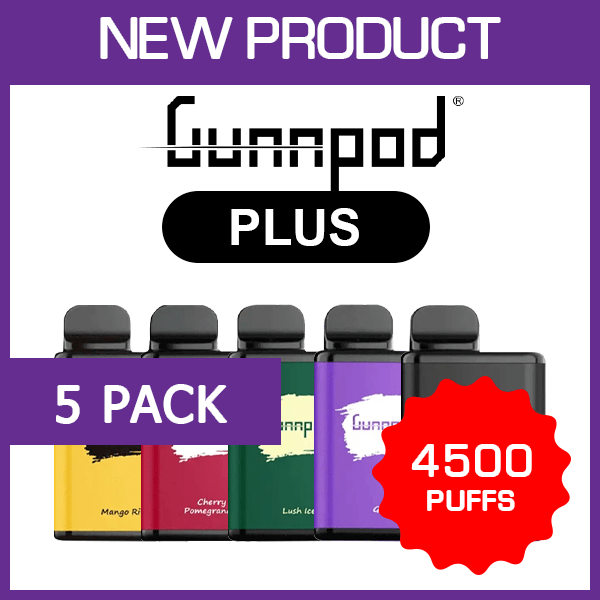 gunnpod plus – 4500 puffs – 5 pack gunnpod plus – 4500 puffs – 5 pack