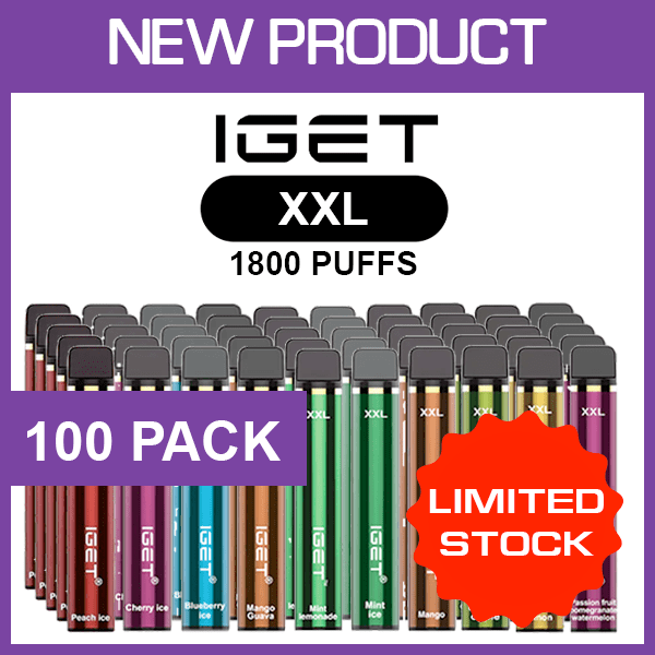 iget xxl – 1800 puffs – 100 pack iget xxl – 1800 puffs – 100 pack