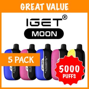 5 pack – iget moon – 5000 puffs