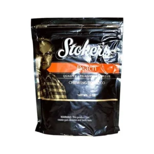 stoker’s peach 16oz loose leaf chewing tobacco