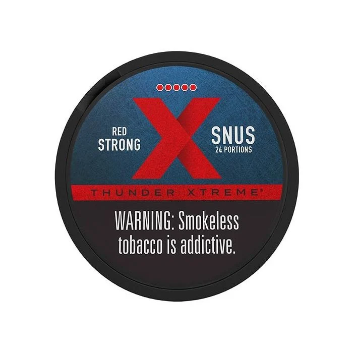 thunder xtreme red strong .85oz portion snus thunder xtreme red strong .85oz portion snus