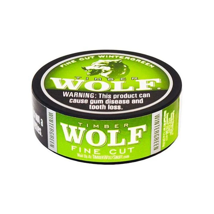 timber wolf wintergreen 1.2oz fine cut timber wolf wintergreen 1.2oz fine cut